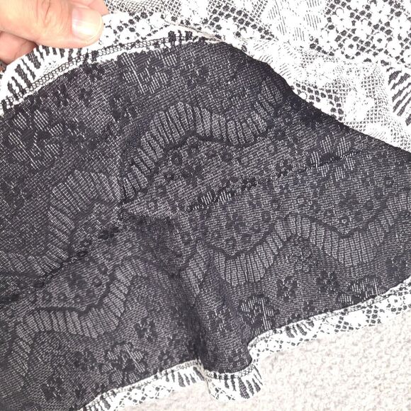 Candies Dress Womens Large White Floral Mini Embroidered‎ Scoop Neck - Picture 8 of 16